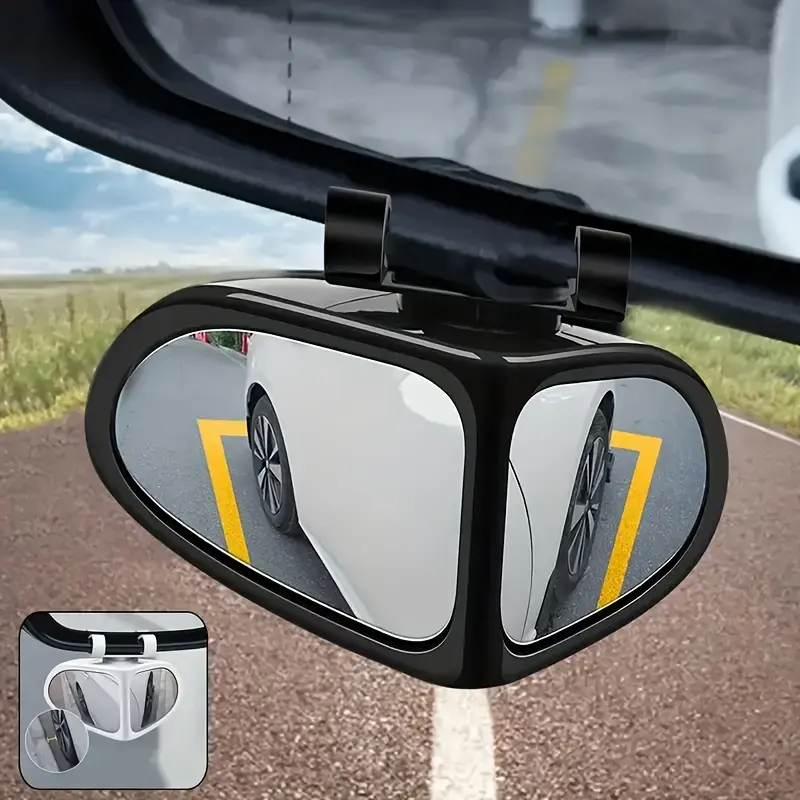 Automotive 2-Piece HD Blind Spot Cover Side Mirrors, 360° Adjustable Ultra-Clear Glass Wide-Angle View, Mirrors & Accessories for Trucks, SUVs