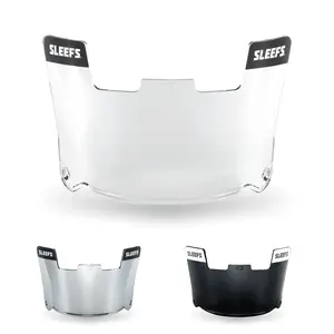 SLEEFS Lite Helmet Eye-Shield Visor with Scratch Resistant Polycarbonate Universal Clips UVA/UVB Protection for Football Protective Gear
