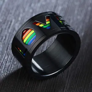 Black Love Rainbow Ring