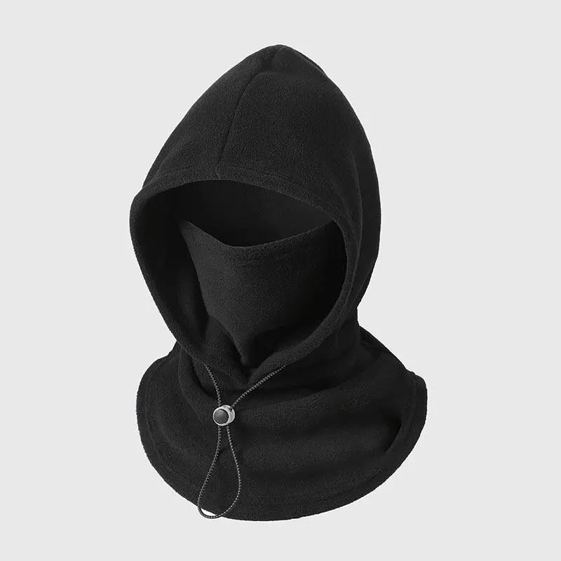 One-piece flannel warm mask hat, outdoor cycling windproof and cold autumn and winter style, warm hat with neck mask
