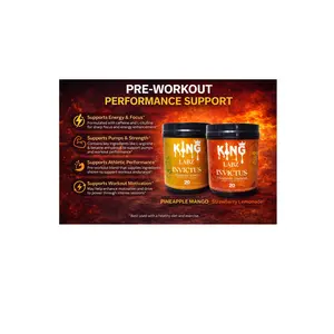 King Labz Invictus Pre-Workout Powder – Energy, Pump & Focus Supplement (20 Servings)