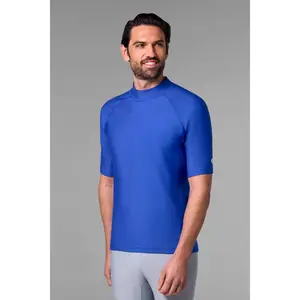 Men's Tulum Short Sleeve Surf Rash Guard | Baja Blue