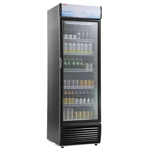 【DealsForYouDays】VEVOR Commercial Merchandiser Refrigerator, 14.8 Cu.Ft / 420L Beverage Refrigerator Cooler Merchandiser, Glass Door Display Refrigerator Upright Fridge with 5 Adjustable Shelves, Customizable Lightbox