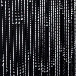 3 FT X 6 FT Iridescent Crystal Door String Wall Panel Window Room Divider Blind for Wedding Coffee Restaurant Parts Home Decoration