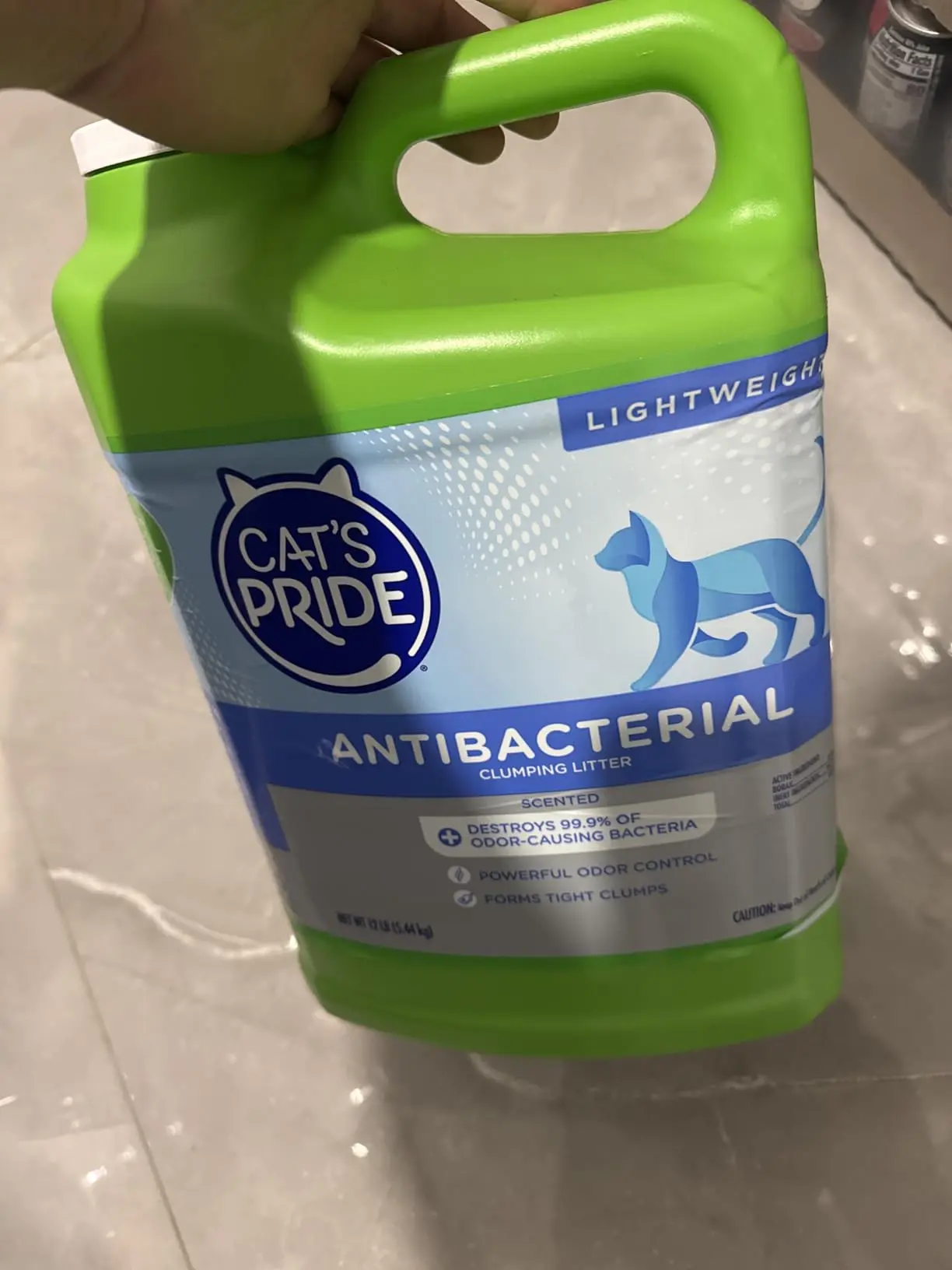 Cat's Pride Antibacterial Cat Litter: Causing Bacteria - Powerful Odor Control - Premium Lightweight Clumping Litter - Scented, 12 Pounds