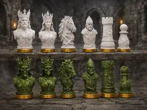 The Undead Dynasty Chess Set – Where Kings Never Die