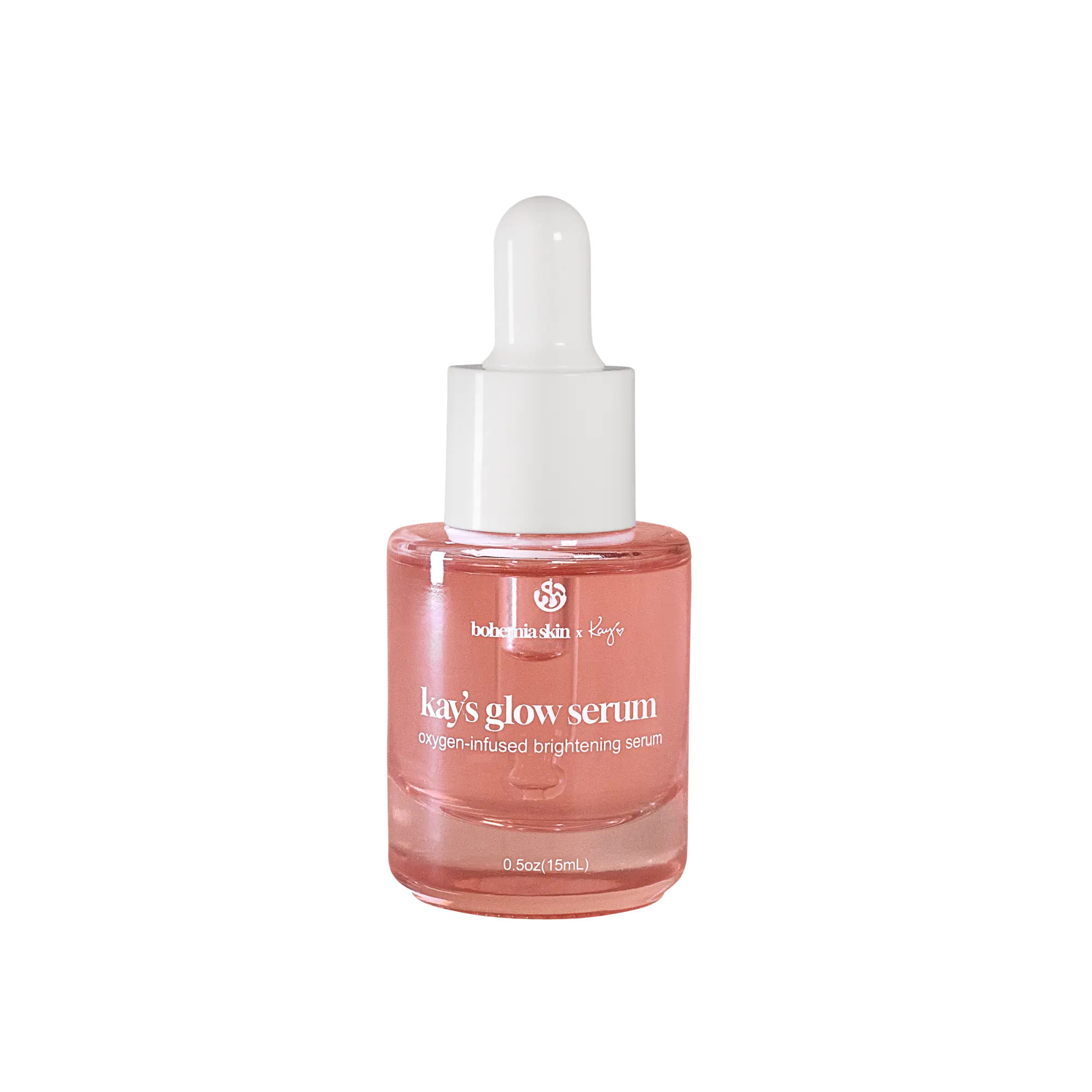 Kay’s Glow Serum - Oxygen-Infused THD Vitamin C Serum with Gentle AHA Exfoliation - Lightweight Hydrating Face Serum with Aloe & Glycerin for Dry, Sensitive & Redness-Prone Skin - 0.5  oz