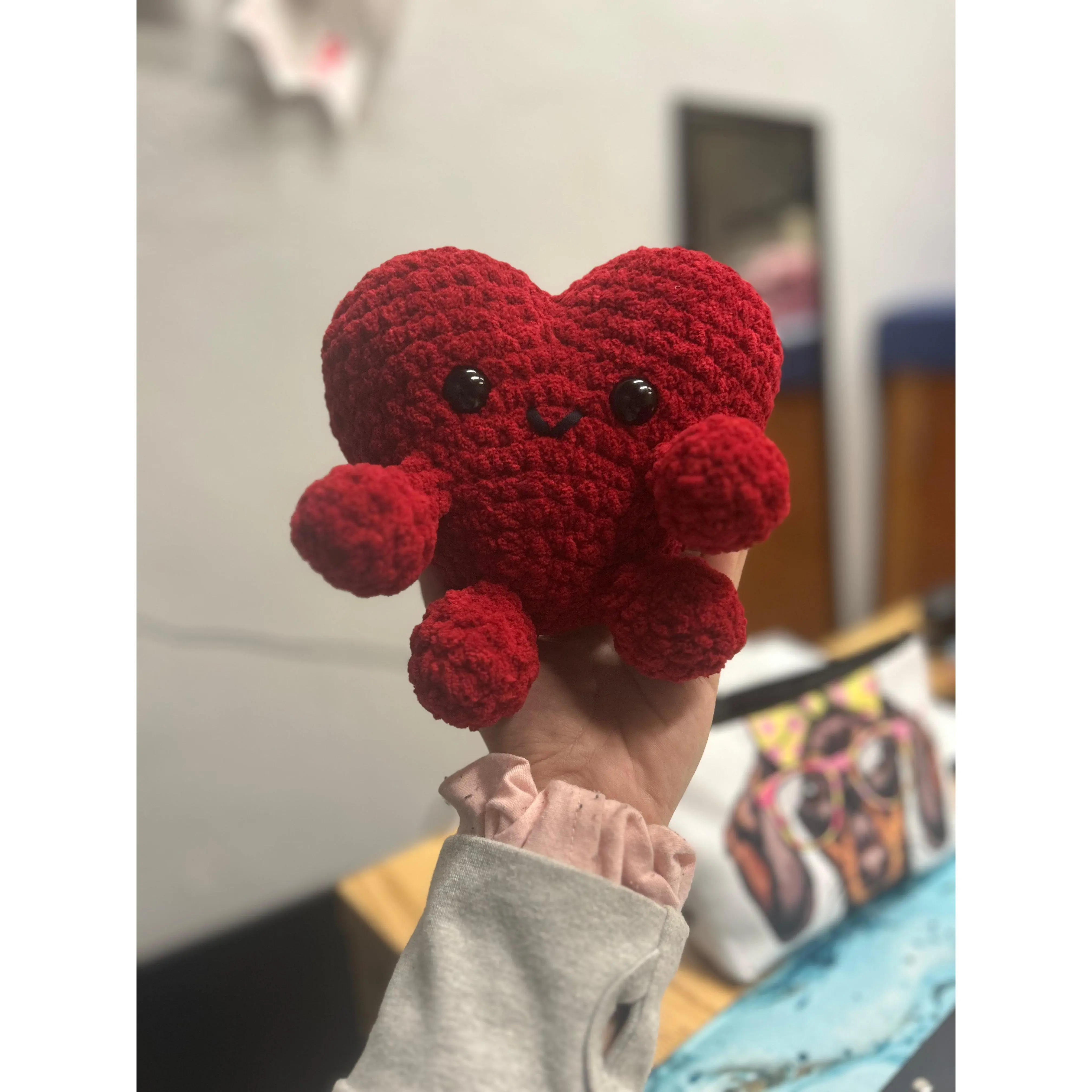 Heart JellyCat Inspired Crochet Plushie