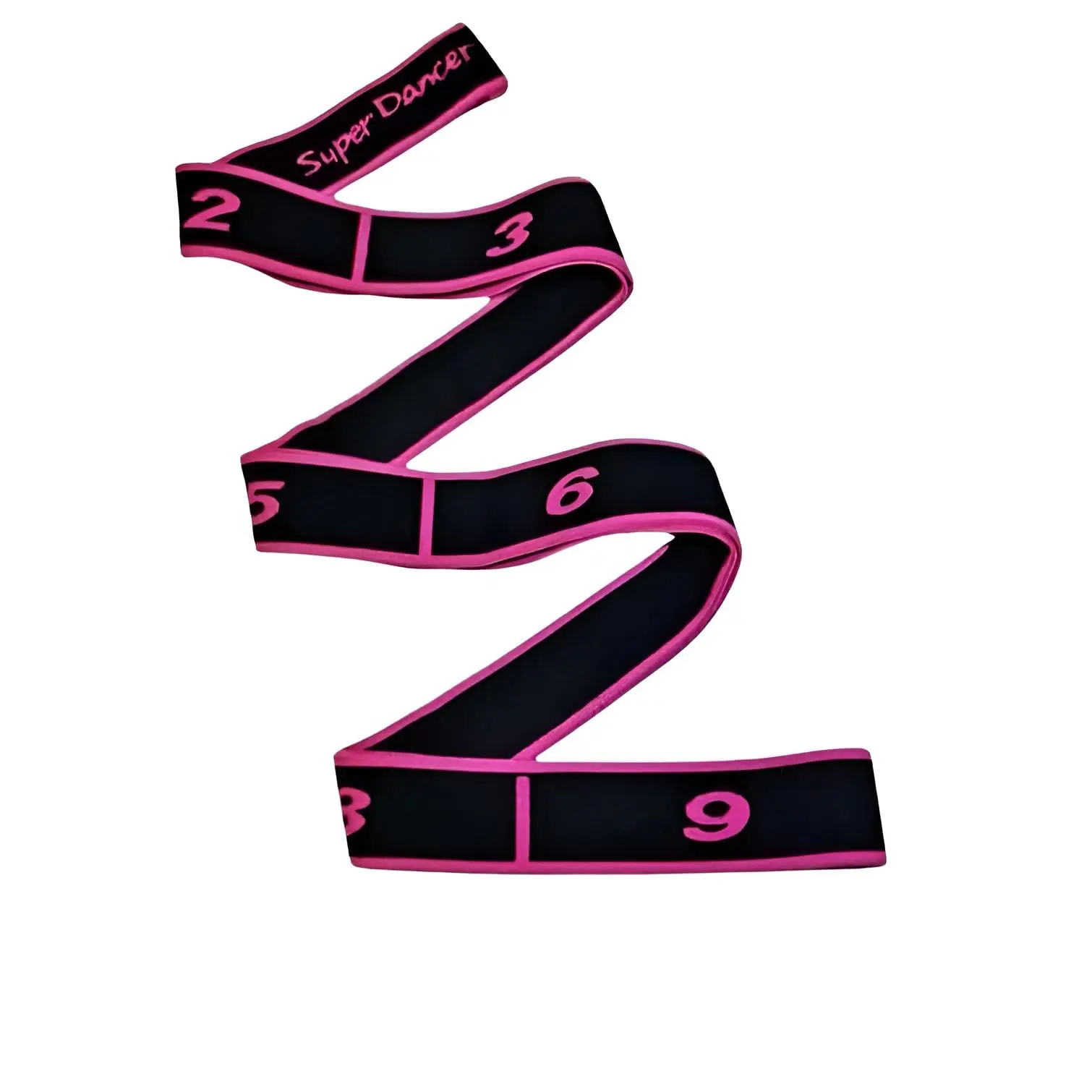 8-Loop Elastic Resistance Band - Beginner-Friendly, Multi-Segment, Comfortable, Durable, with Storage Bag for Physical Therapy, Resistance Band Workout Enthusiasts, Pink