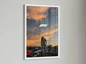 [Racing Decor - Sale Up To 40%] [Unframe] Max Verstappen Red Bull F1 Poster, Victory Championship Wall Art, Formula Racing Sunset Print, Motorsport Decor, Gift for Fans