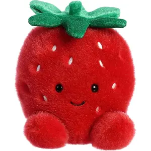 Juicy Strawberry ™   Stuffed Animal - Fun Collectible Plush for Kids and Adult Collectors - Perfect for Decorating Rooms and Birthday Gifts - Red 4.5 Inches