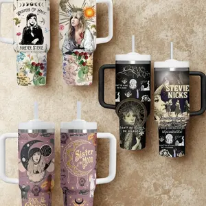 Stevie Nicks 40oz Tumbler | Sister of the Moon, Retro Witchy Water Bottle
