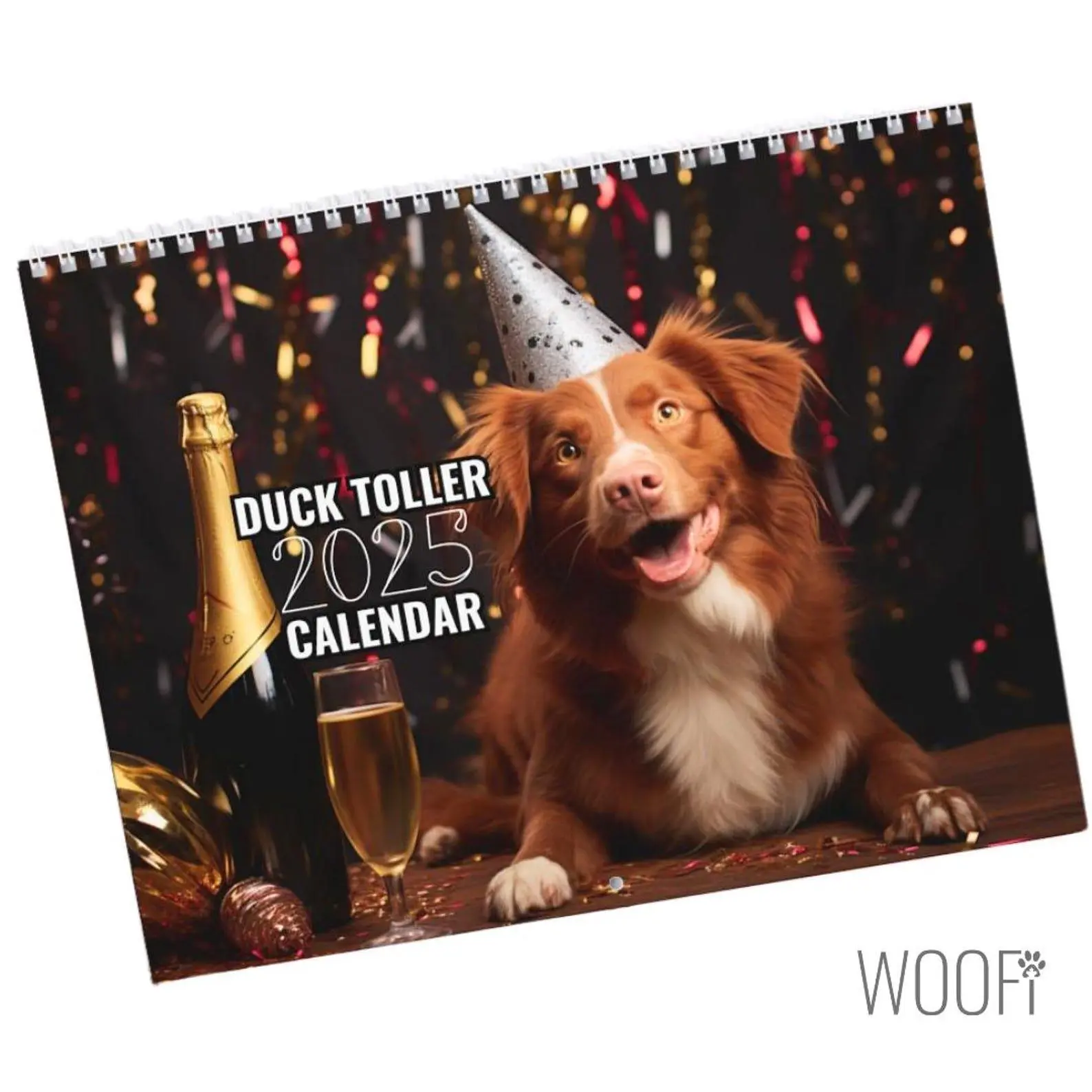Nova Scotia Duck Tolling Retriever  2025, Duck Toller Wall Calendar Gift, 12 Month Hanging Wall Calendar, Desktop Dog Calendar 2025