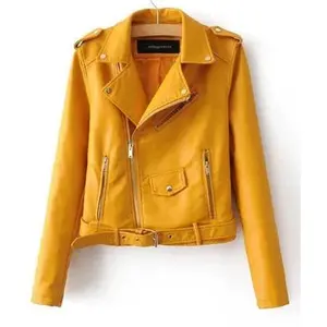 Autumn New Short Faux Soft Leather Jacket Women Fashion Casual Comfort Womenswear Chic