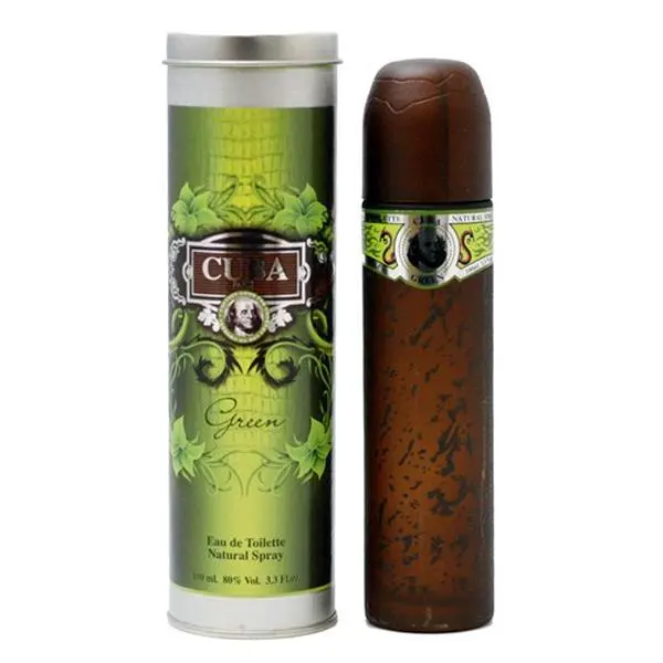 Cuba Green by Cuba, 3.3 oz EDT Spray for Men, 3 To 3.9 Fl Oz, Leathery Vetiver, Refreshing And Warm Mossy-Woods Fragrance, 3.3 Fl Oz