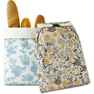 Bread Bags for Homemade Bread, 2 Pack Reusable Sourdough Bread Storage Bags