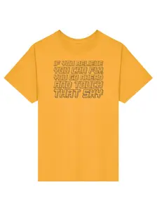 THE SELF REPORT TEE (BLACK TEXT)