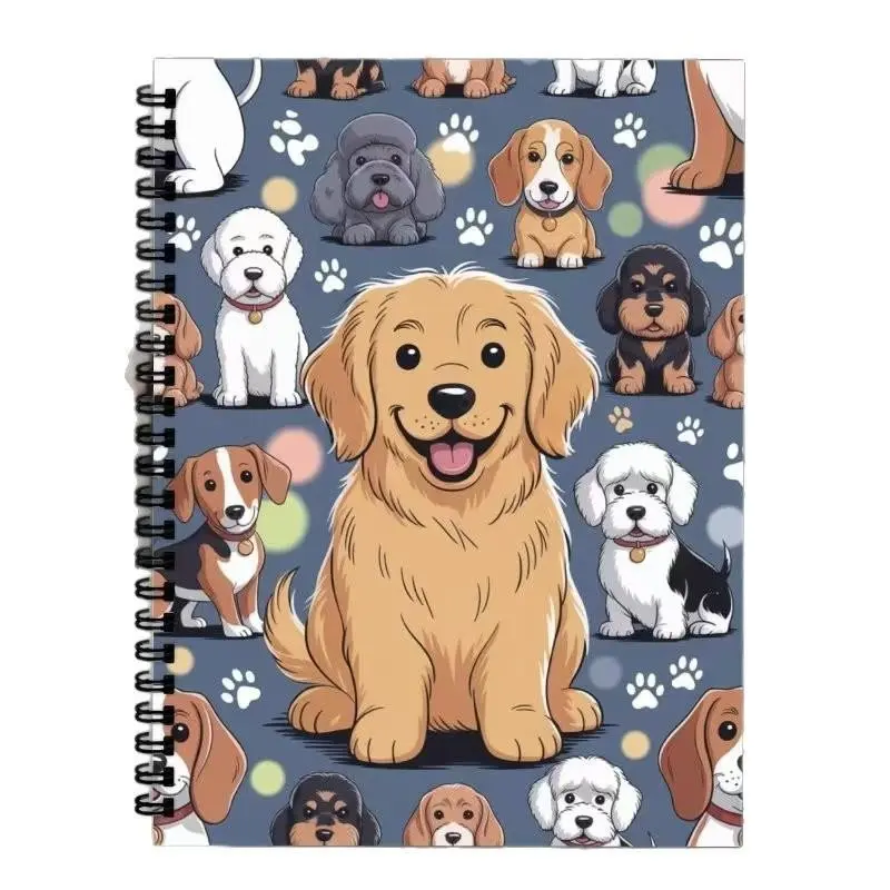 A5 New 2026 Cute Pet Dog Notebook Coil Book, Adorable Animal Diary Journal, Perfect Gift for Dog Lovers, Stylish Writing Pad, Spiral Notebook