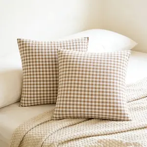 Ab Version Plaid Pillowcase Set, Soft & Stylish Bedding Accessories, Perfect for Living Room & Bedroom Decor, Cozy Home Essentials