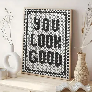 Modern Art Abstract Poster Print, Inspirational Quotes Wall Art, Canvas Material, No Frame, Unframed Art Print, Ideal Gift for Living Room Bedroom Hallway Decor, Modern Home Decor