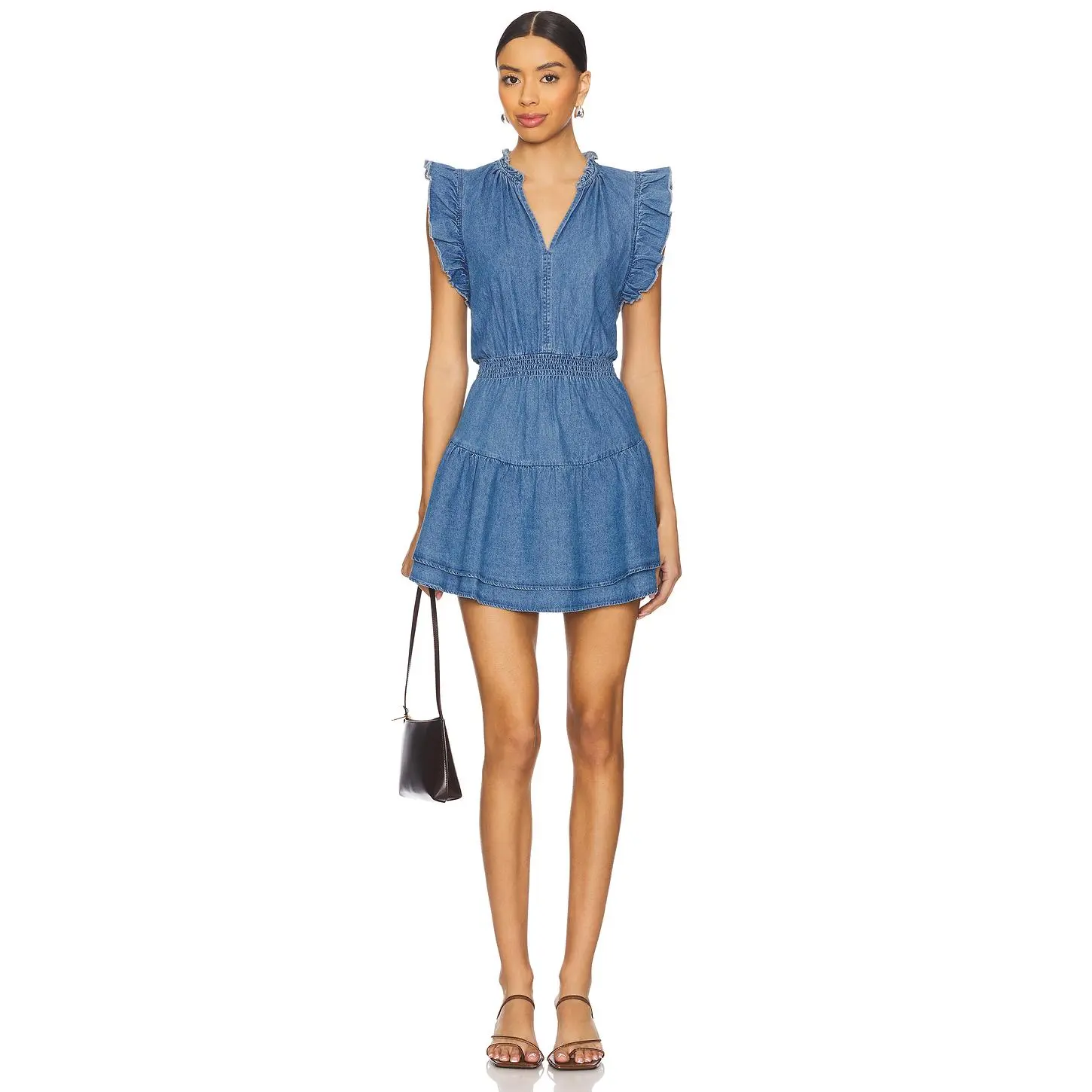 Steve Madden Prairie Dreams Dress in Chambray Blue - TikTok Shop