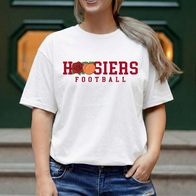 Indiana Football Bowl Champions Graphic Unisex T-Shirt Game Day Fan Gift Casual Cotton Tee L