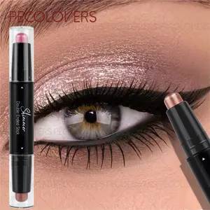 1pc Long-lasting Beads EyesShadow Pencil, Double Head Shimmer Eyeshadow Stick,Matte Natural Eye Cosmetics