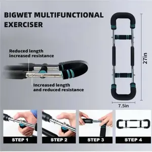 Multi-Purpose Arm/Chest Trainer 90-120 lbs Adjustable Resistance Portable Detachable for Men & Women Strength Training Equipment  Bigwet Multifunctional exerciser Chest Expander Bar For Strength training