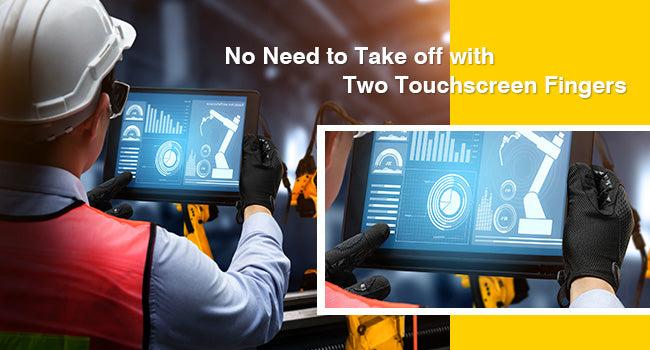 COOLJOB Mechanic Safety Work Gloves, Enhanced Anti-Slip Grip Tactical Gloves, Touchscreen (Joker)