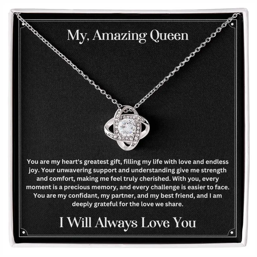 Women's Elegant Interlocking Hearts Necklace - 18-Karat Gold-Plated Cubic Zirconia Pendant, Adjustable Chain Jewelry, Anniversary Gift for Wife, Casual Wear Accessory, Everlasting Connection Symbol