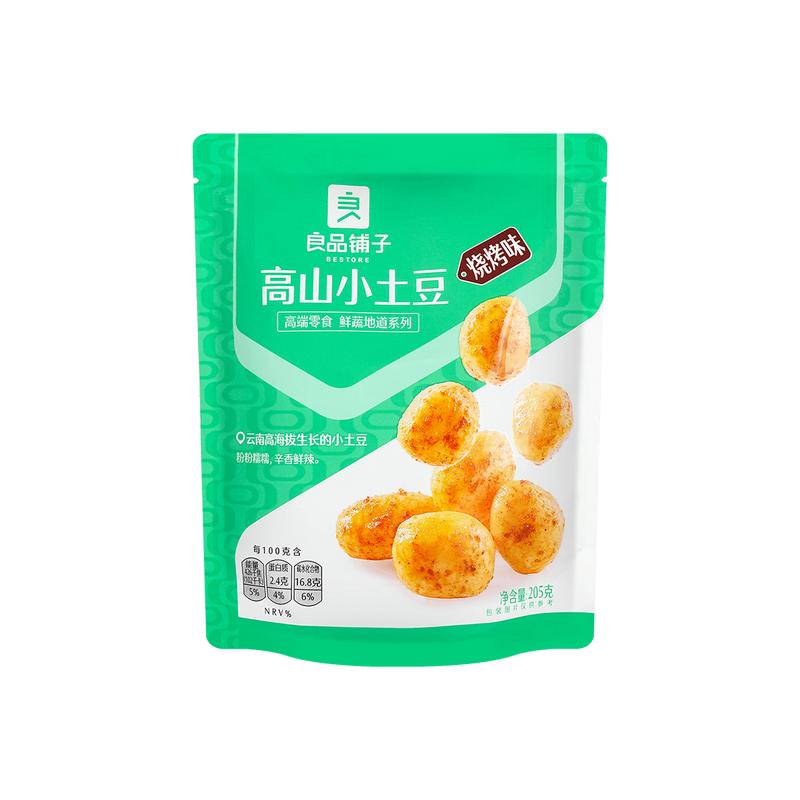 BESTORE High Mountain Roasted Potato Snacks, 205g - Savory BBQ Flavor, Crispy & Delicious