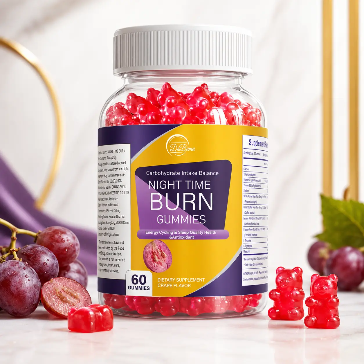 KSM-66 Ashwagandha Gummies, 150 mg Per Serving, Grape Flavor Herbal Supplement for Everyday Wellness, Convenient Chewable Gummy Format for Adults, Easy Daily Routine, 60 Count Bottle, Vitamin Dietary Edible Fitness Healthcare