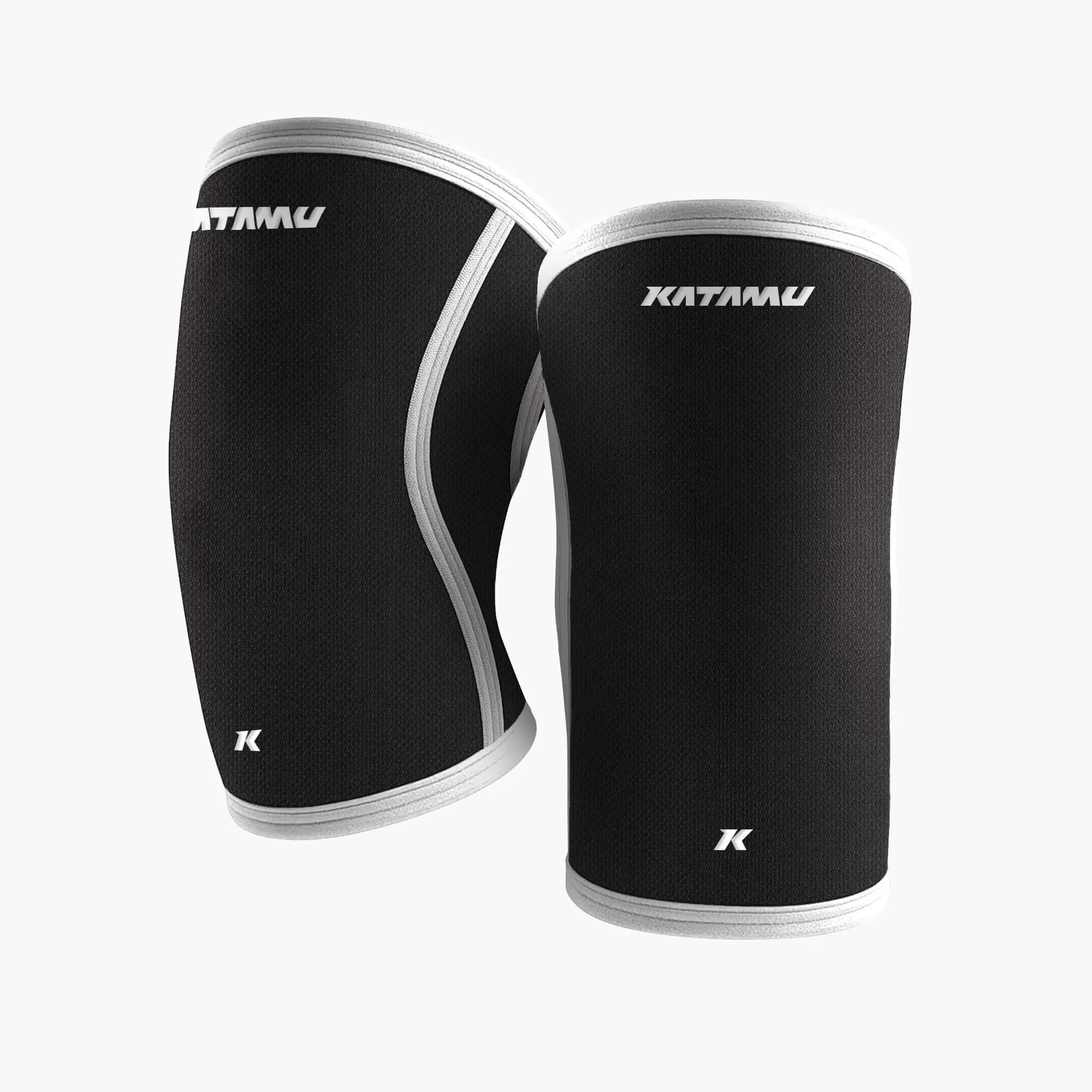 Core Knee Sleeves, 30cm Multi-Size Pair Pack for Leg Exercises & Powerlifting, Black Sports Support Sleeve, Supportive