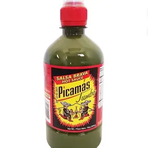 3 Picamas salsa hot verde green Sauce 34 oz each