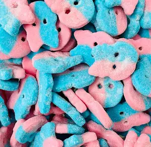 Bubs bubblegum dizzy skulls Swedish candy 1/2 Ib