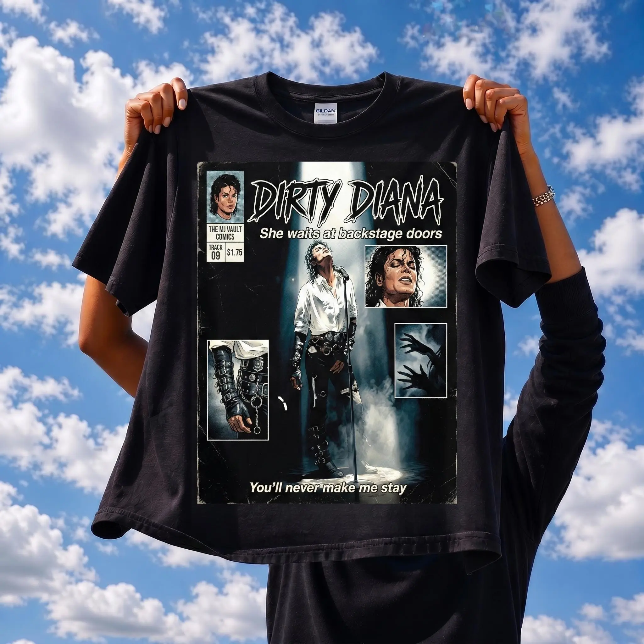 Dirty Diana collage tee | MJ inspired graphic T-Shirt