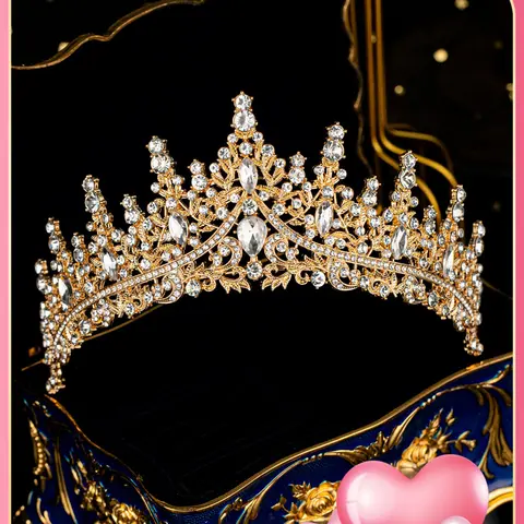 Elegant Crystal Crown for Women, Bridal Headwear Bridal Accessory Bridal Hairpiece Tiara for Wedding Party Formal Occasions, Fashion Prom Hair Accessories for Party, Daily Clothing Decor