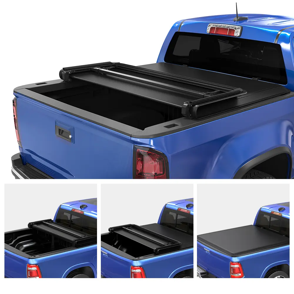 5.2 ft Bed Soft Tri-Fold Truck Bed Tonneau Cover Compatible with 2015-2025 Chevy Colorado/GMC Canyon 5.2 ft Bed Soft Tri-Fold Truck Bed Tonneau Cover Compatible with 2015-2025 Chevy Colorado/GMC Canyon