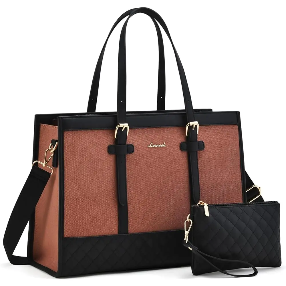 Reddish-brown & Black(Canvas+PU Leather edge) 