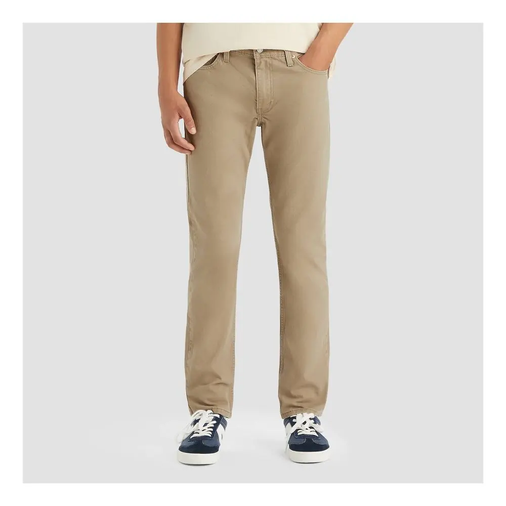 Levi's Men's 511 Slim Fit Jeans - Khaki 32x30: Heavyweight Denim Mid Rise Stretch Fabric