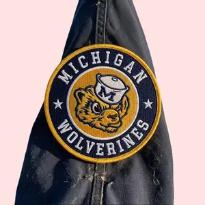 Michigan University Embroidered Patch – Iron-On Jacket, Hat, Backpack