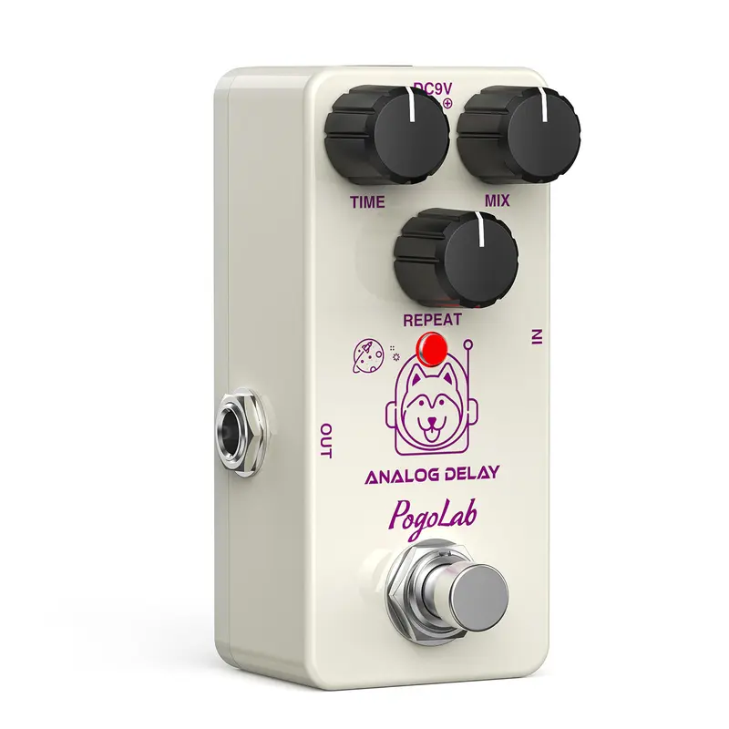POGOLAB Delay Pedal, True Bypass, Delay Pedals for Electric Guitar, Analog Delay Guitar Pedal, Mini Delay Pedal, for Music Lovers Friends Boys Girls Gift