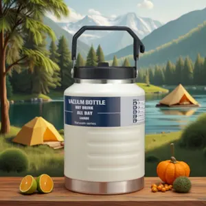 Large Capacity Handheld Space Mug, 304 Stainless Steel Insulated Travel Drinkware Cold Cup, Portable Outdoor Car Sports Water Bottle