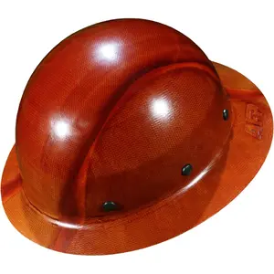 Fiber Full Brim Hard Hat |   6 Point Ratchet Suspension |   OSHA & ANSI Rated |   Hard Hats for Men |   Premium Construction Helmets for Safety