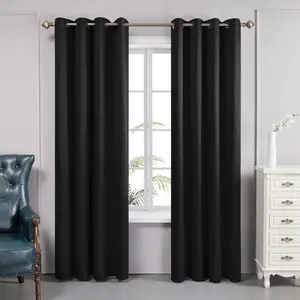 Deconovo Premium Blackout Curtains – Light Blocking Double Layer with White Grommets