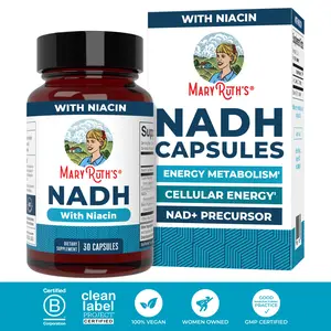 MaryRuth's NADH Capsules - Supports Cellular Energy – Niacin - NAD+ Precursor - 30 Vegan Capsules