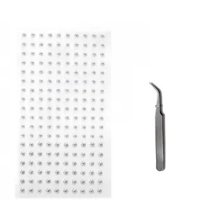 Self-Adhesive Waterproof Reusable Lip Nail Stickers, Includes Tweezers, Fake Lips Nose Rings Eyebrow Hoops Belly Button Jewelry