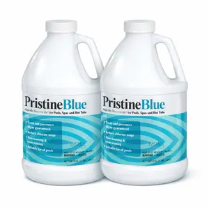 Pristine Blue Pool Chemical 64 oz 2-Pack – Non-Chlorine Pool & Spa Algaecide Plus Net