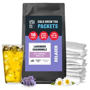 Tiesta Tea - Lavender Chamomile Cold Brew Tea - Soft Chamomile Herbal Tea - Loose Leaf Tea Blend - Non Caffeinated Iced Tea - Cold Brew Tea Packets - Brews 64 oz of Pitcher Per Bag (Pack of 10)