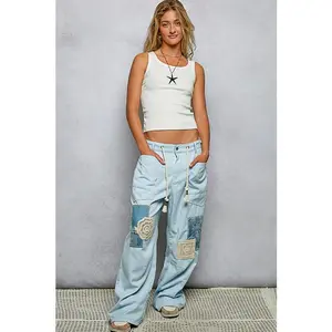 Blue Skies & Backroads Patchwork Jeans